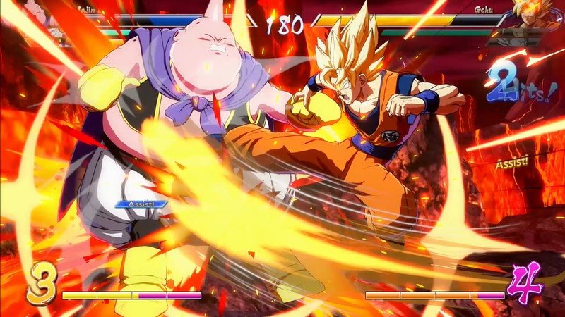 Dragonball FighterZ goku buu 