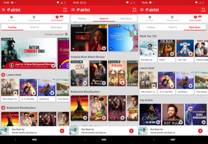 my-airtel-wynk-music-integration