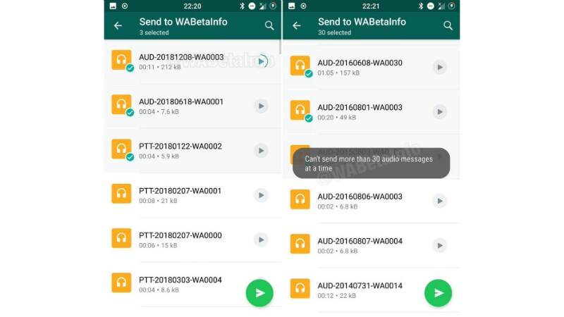 whatsapp redesigned audio files section twitter wabetainfo WhatsApp for Android