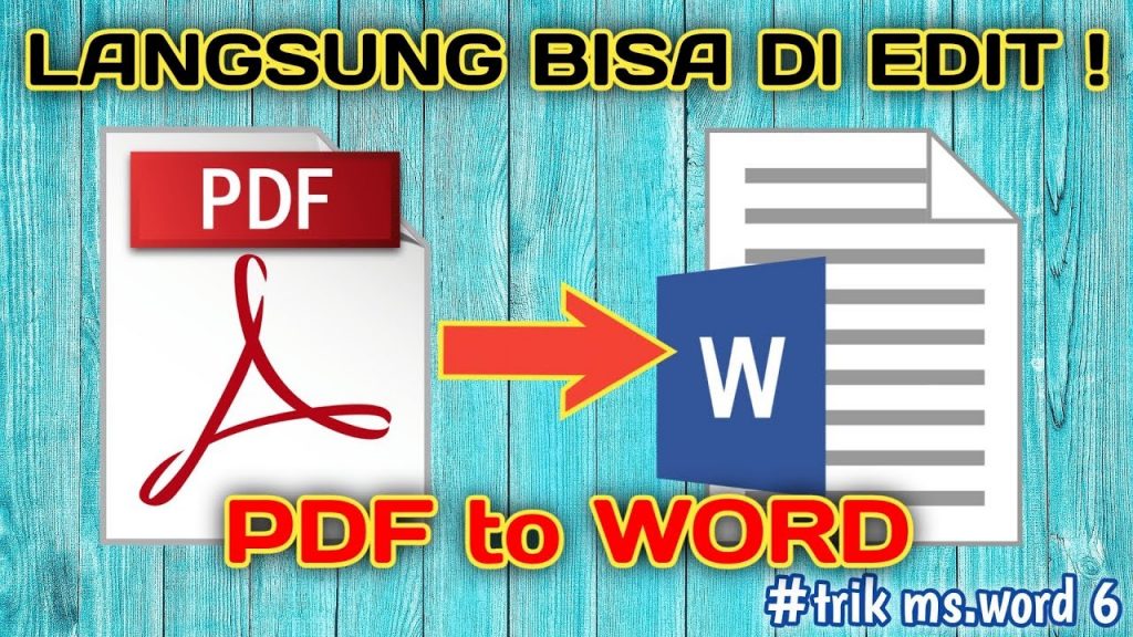 Cara Ubah PDF ke Word