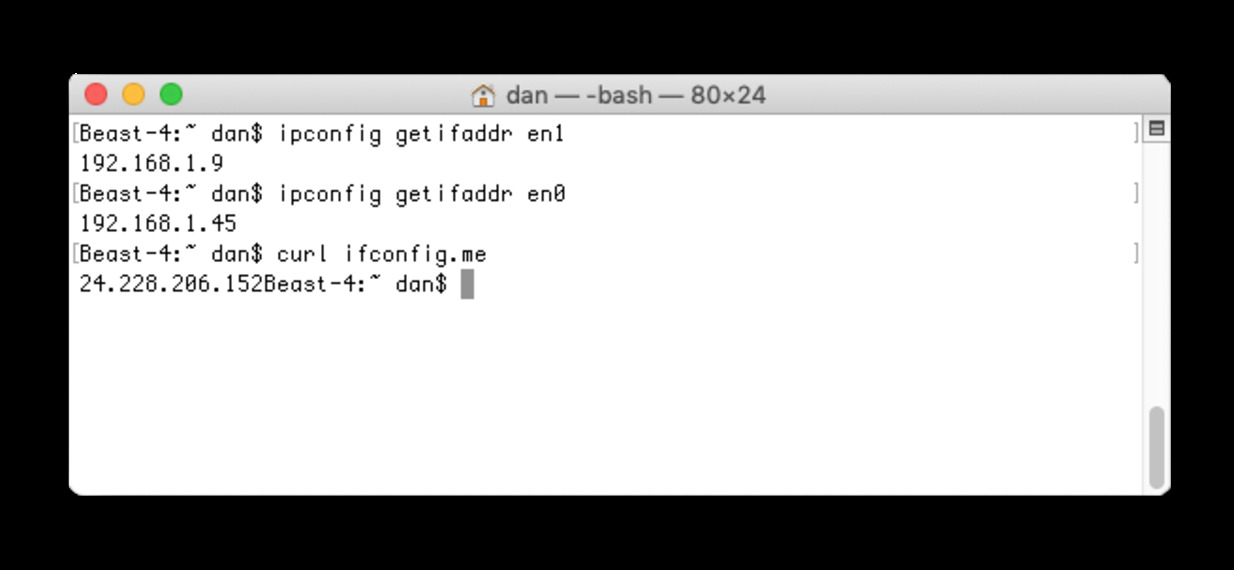 Menelusuri IP-address Pada macOS Terminal