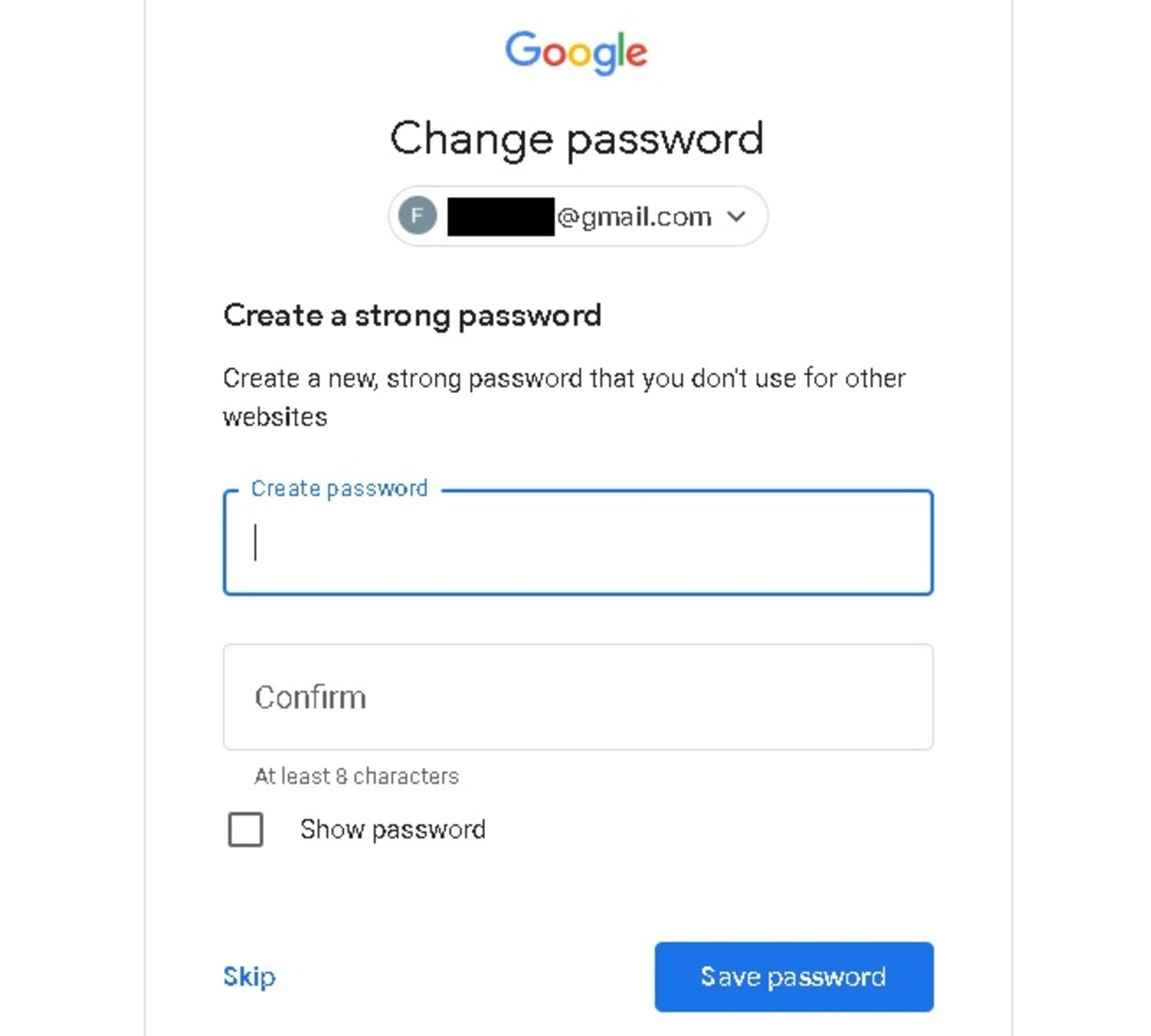 Ubah Password Gmail