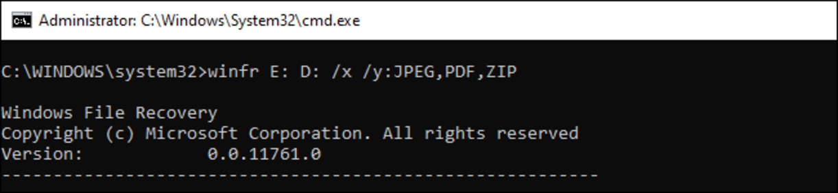 Proses Pemulihan Data Mode Signature